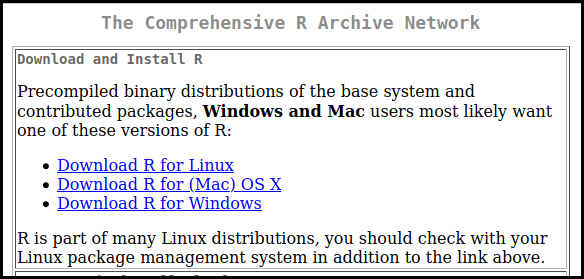 install r for mac to pca